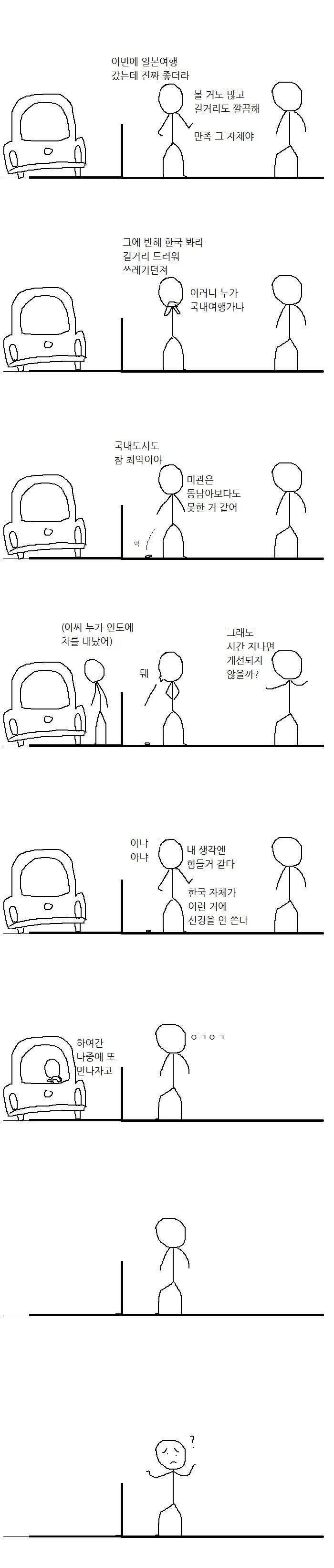 일본여행을 갔다온 한국인의 후기