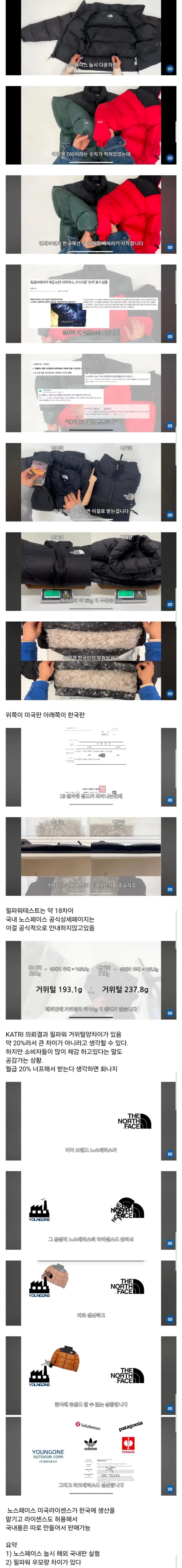 노스페이스 패딩이 예전같지 않은 이유