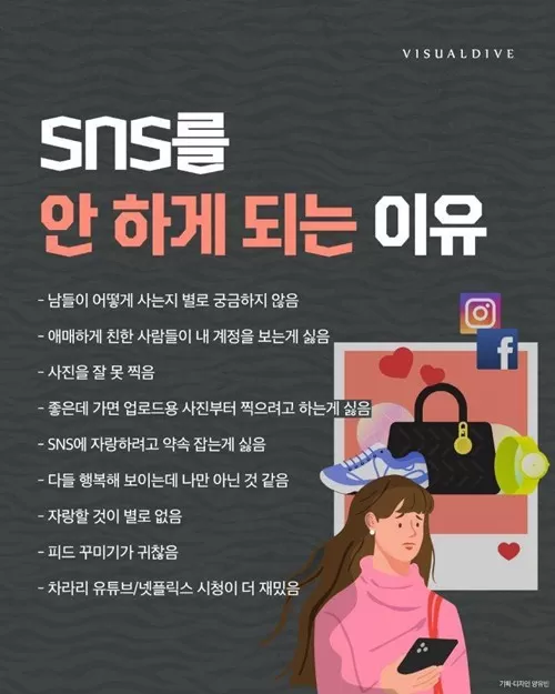 사람들이 SNS를 안 하게 되는 이유