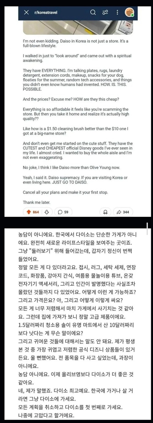 다이소를 느낀 외국인