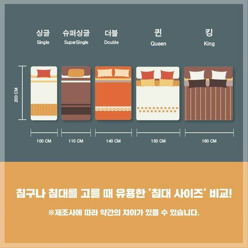 심하게 갈린다는 본인 침대 사이즈