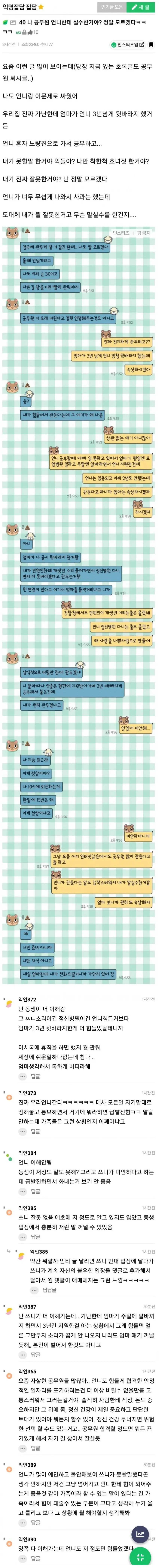 공무원 때려친 언니 논란